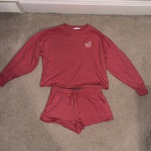 Hippie rose cute pink lounge set